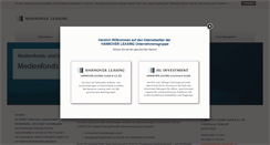 Desktop Screenshot of hannover-leasing.de