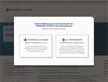 Tablet Screenshot of hannover-leasing.de